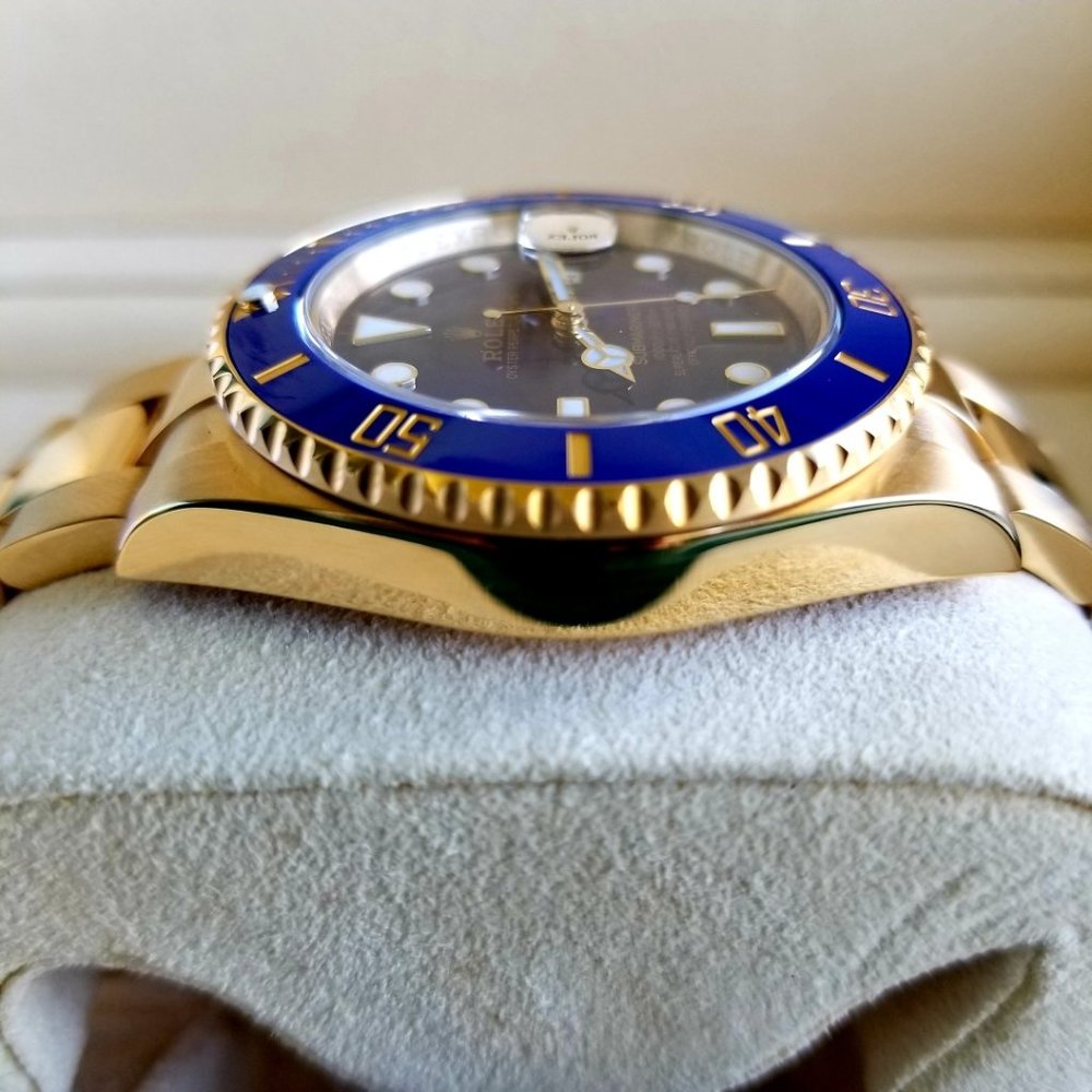 Rolex Submariner Yellow Gold 18k Blue Dial - Picture 5 of 9